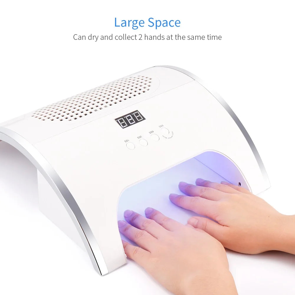 2-IN-1 Nail Dust Collector And Nail Drying Lamp