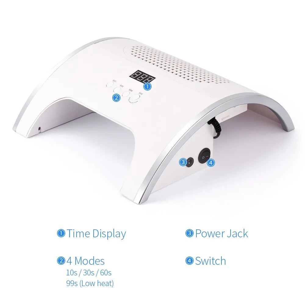 2-IN-1 Nail Dust Collector And Nail Drying Lamp