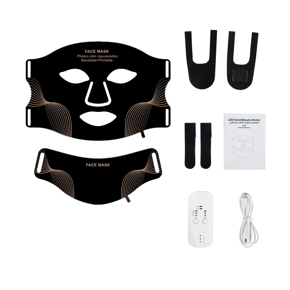 Silicone 7 Colors LED Face Mask