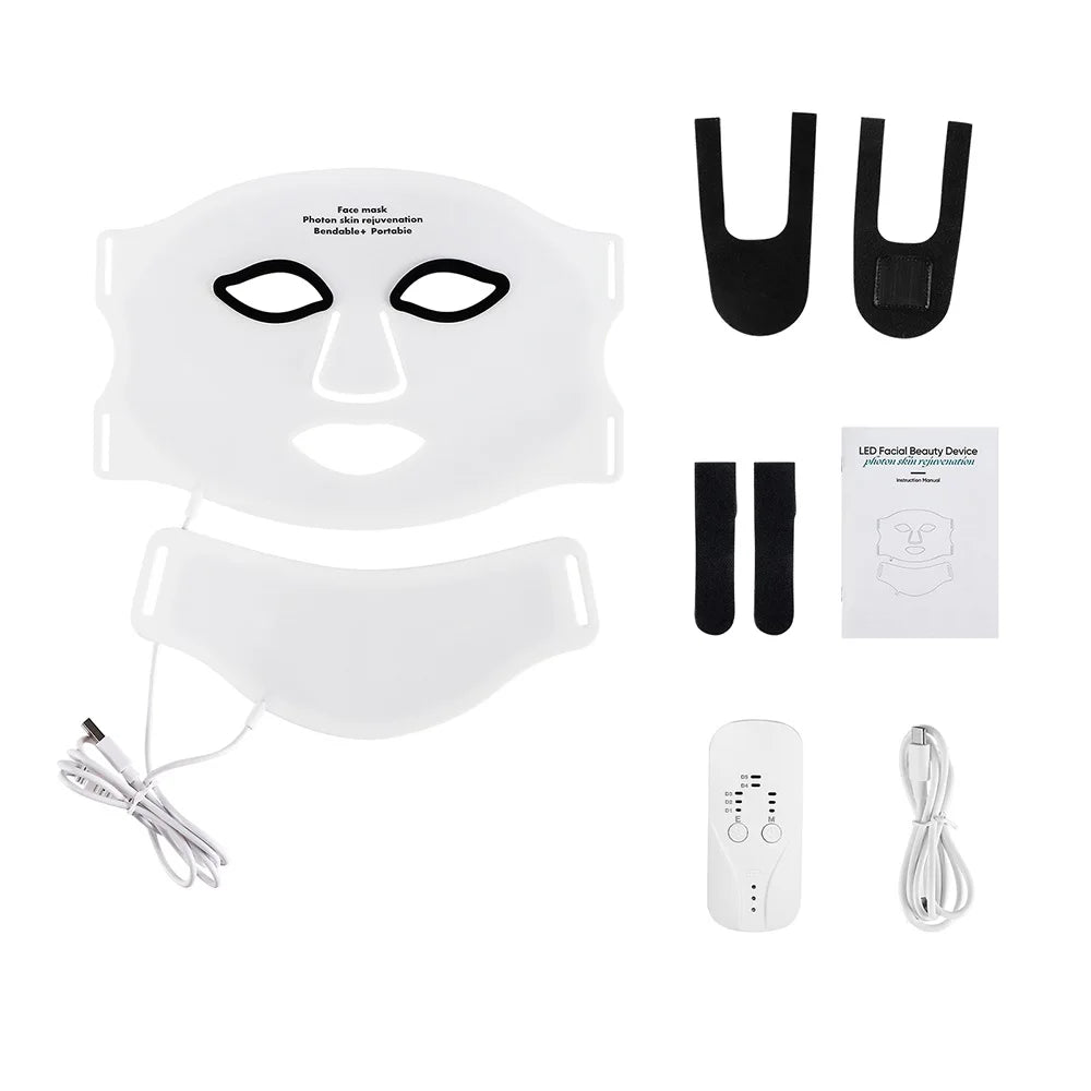 Silicone 7 Colors LED Face Mask