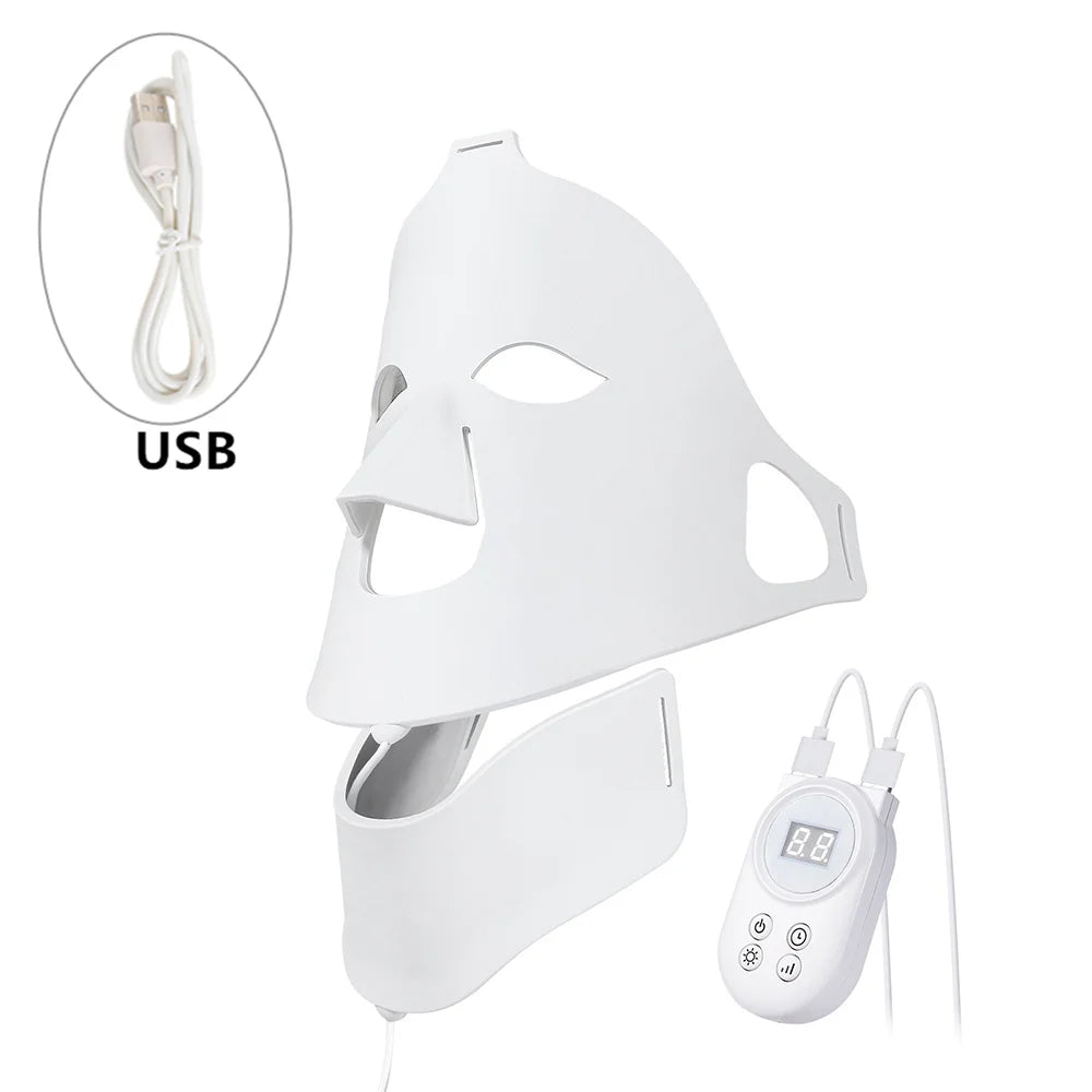 Face Neck Silicone LED Mask