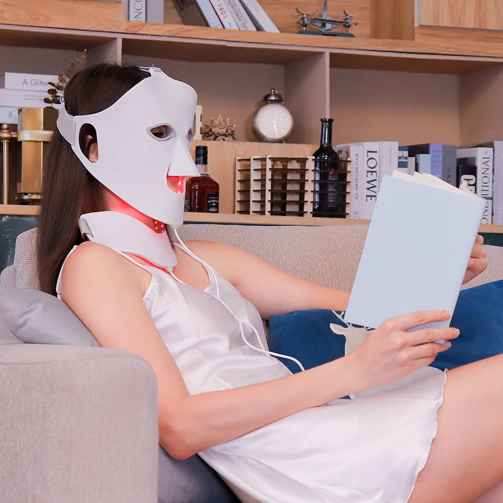 Face Neck Silicone LED Mask