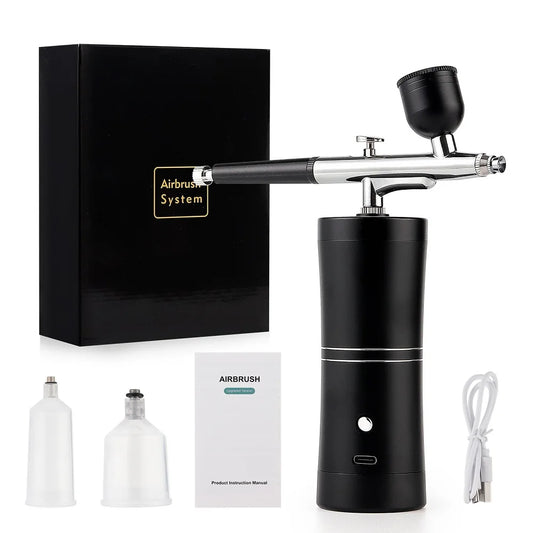 0.3mm Pink Mini Air Compressor Kit Air-Brush