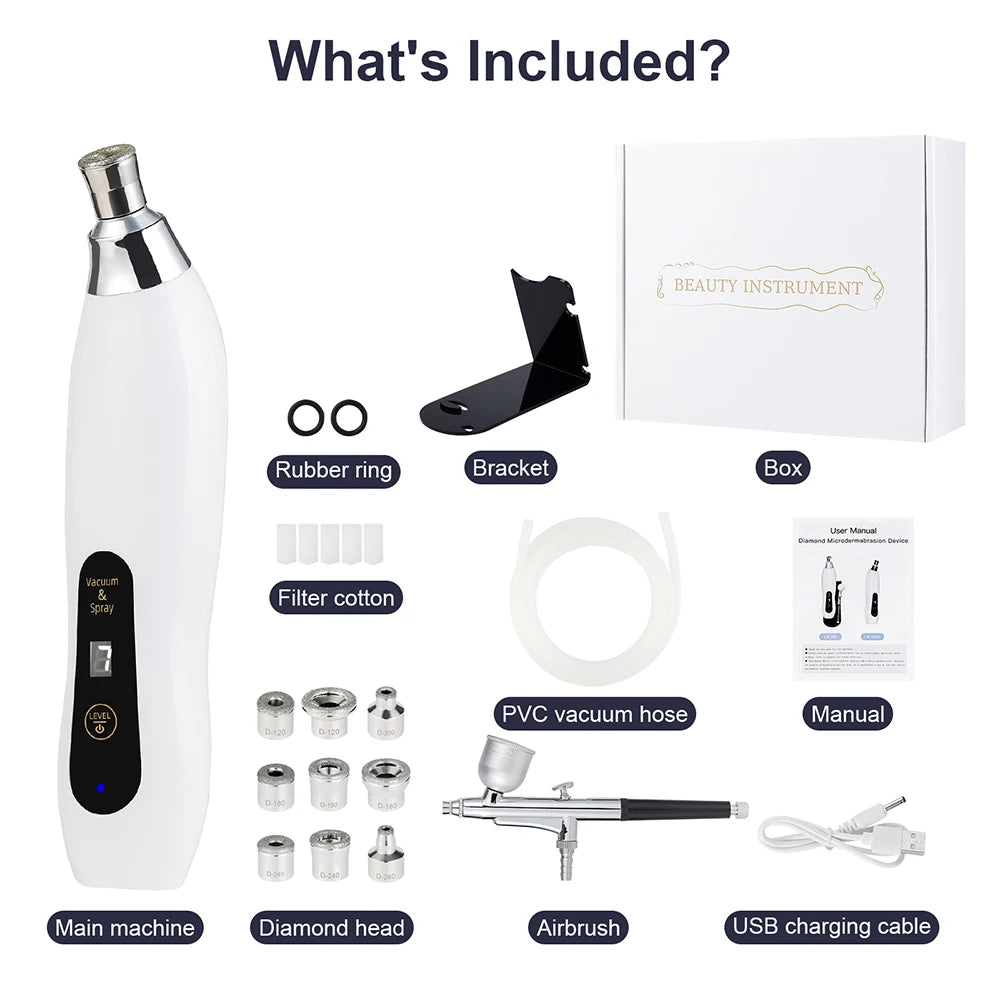 Portable Diamond Microdermabrasion Facial Peeling Machine
