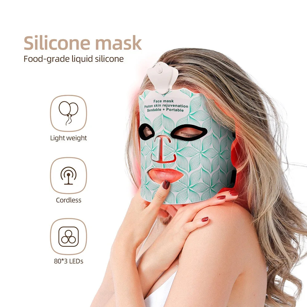 7 Colors Photon Silicone Face Mask
