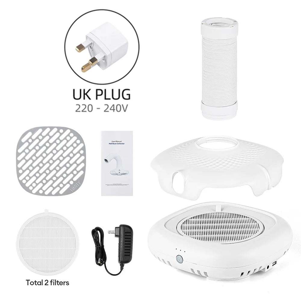 130W Super Suction Brushless Nail Dust Extractor