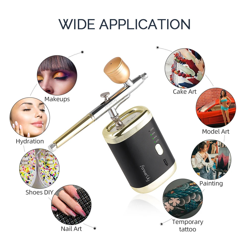 30Psi High Pressure 3 Levels Portable Airbrush For Nails