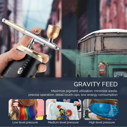 30Psi High Pressure 3 Levels Portable Airbrush For Nails
