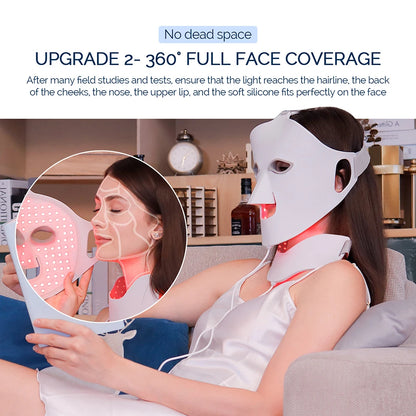 Face Neck Silicone LED Mask