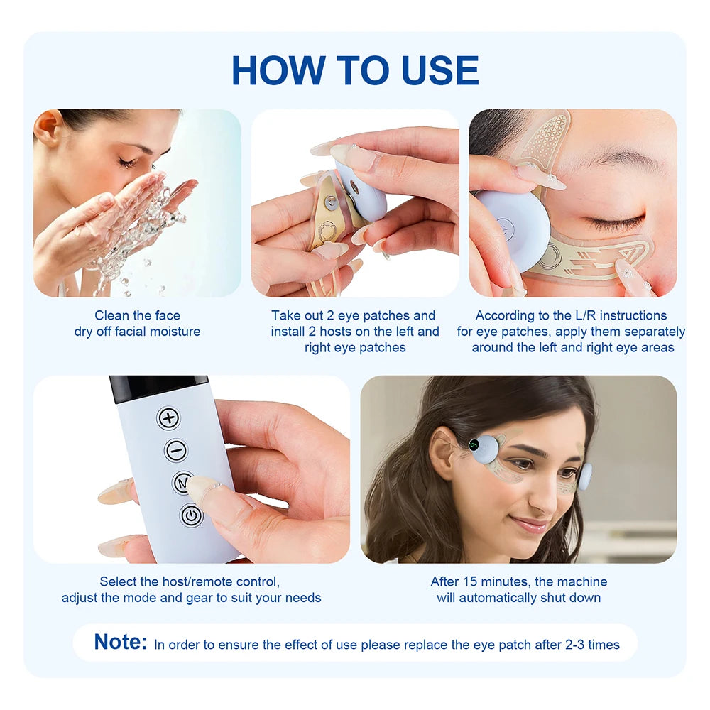 EMS Mask Patch Microcurrent Eyes Lifting Massager