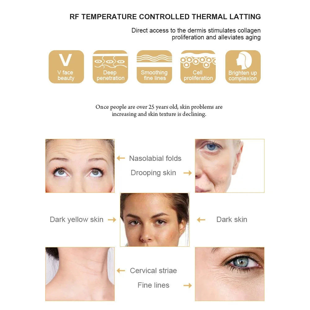 RF Face Lifting Anti Aging Skin Tightening Beauty Device