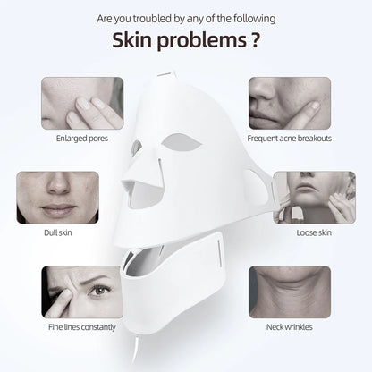 Foreverlily Face Neck Silicone LED Mask