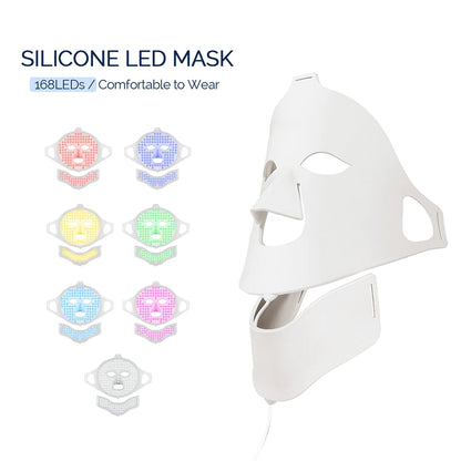 Face Neck Silicone LED Mask